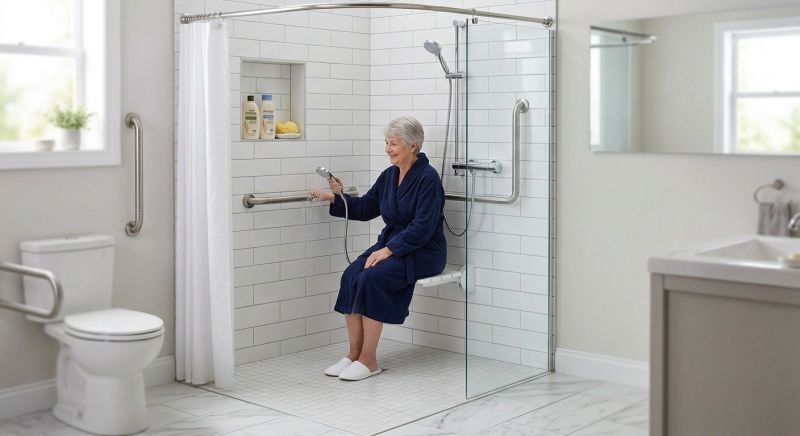 Senior Shower Installation in Nashua, NH